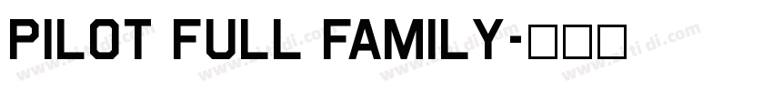 pilot full family字体转换